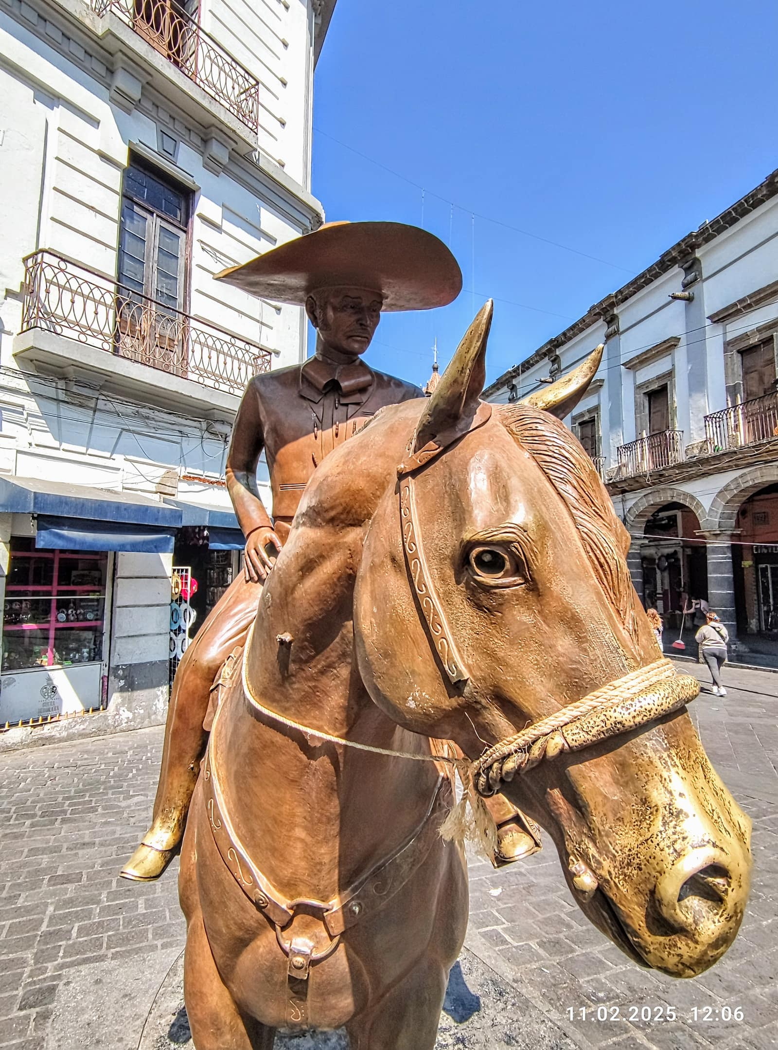 Traditional mariachi costumes and trumpet
